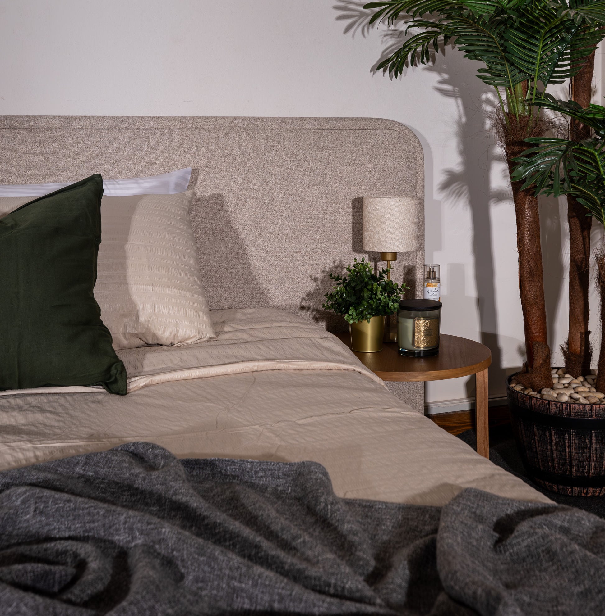 Duvet Cover Set | Beige Embossed | 300GSM