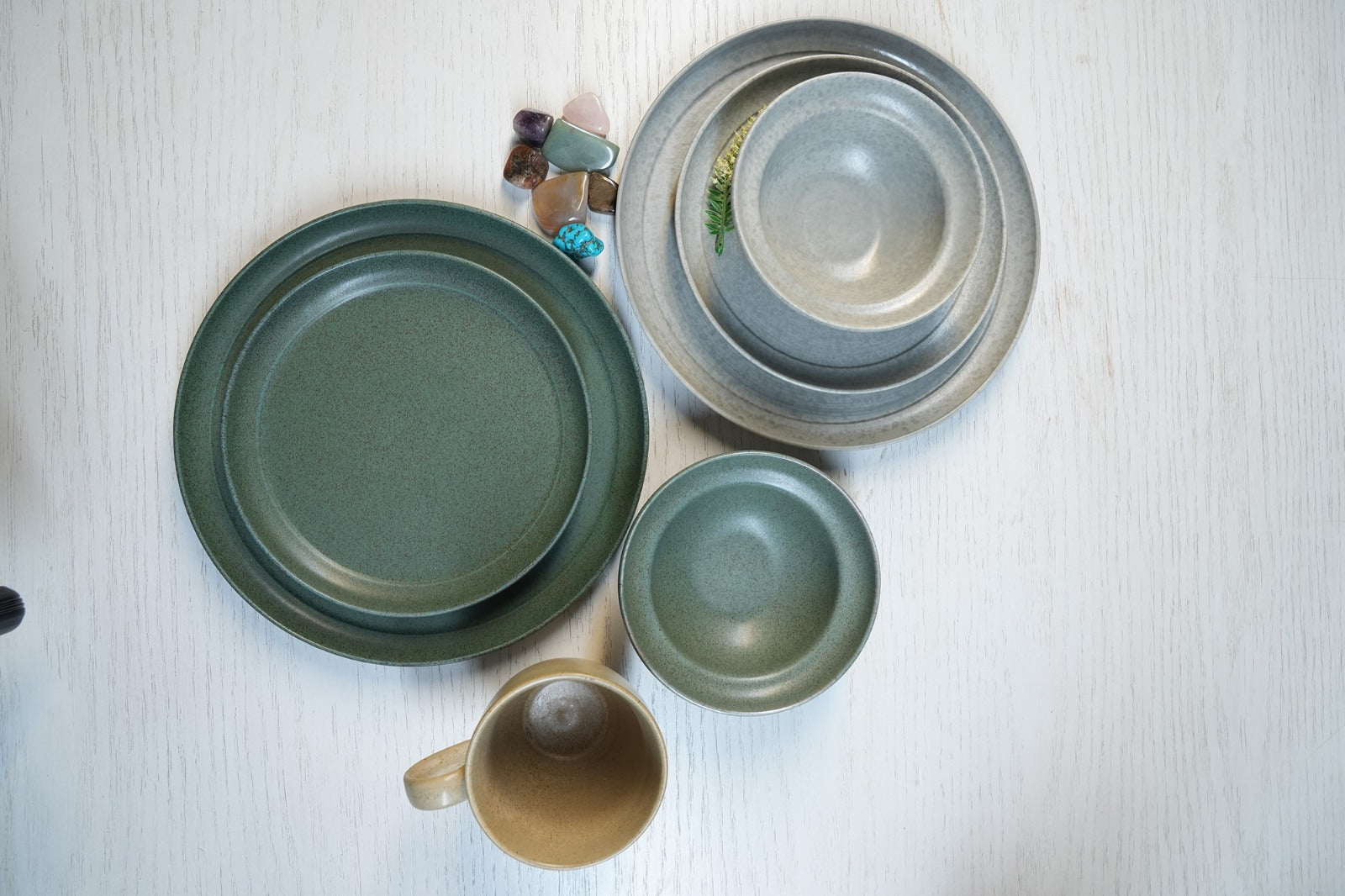 3-Piece | Ashen Stone Dining Set