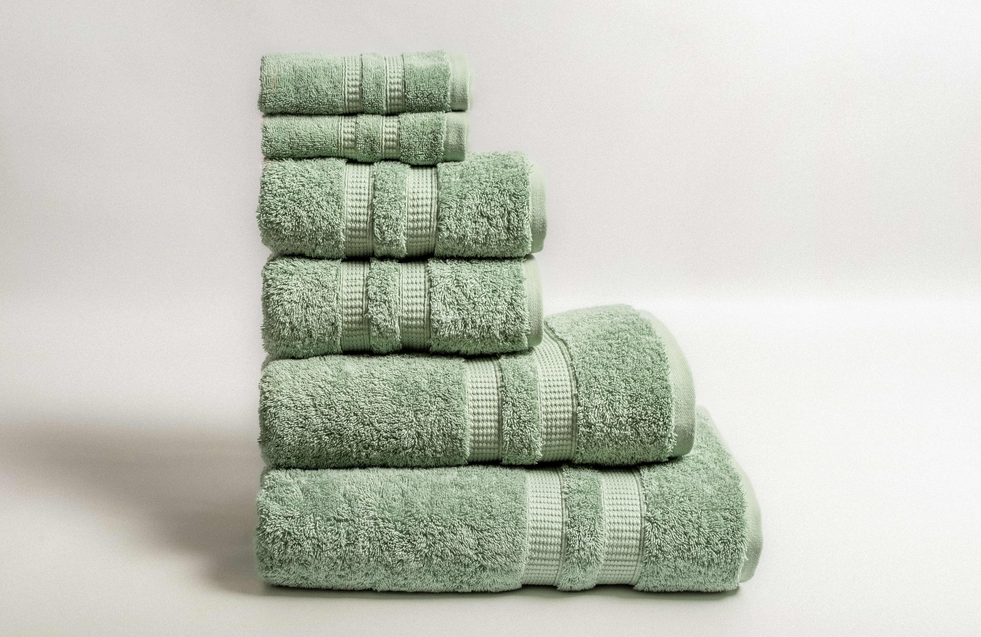 6-Piece | Mint Towel Set | 650GSM