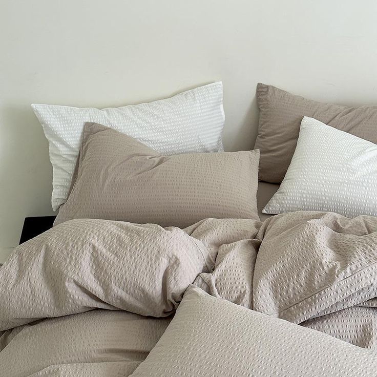 Duvet Cover Set | Beige Embossed | 300GSM
