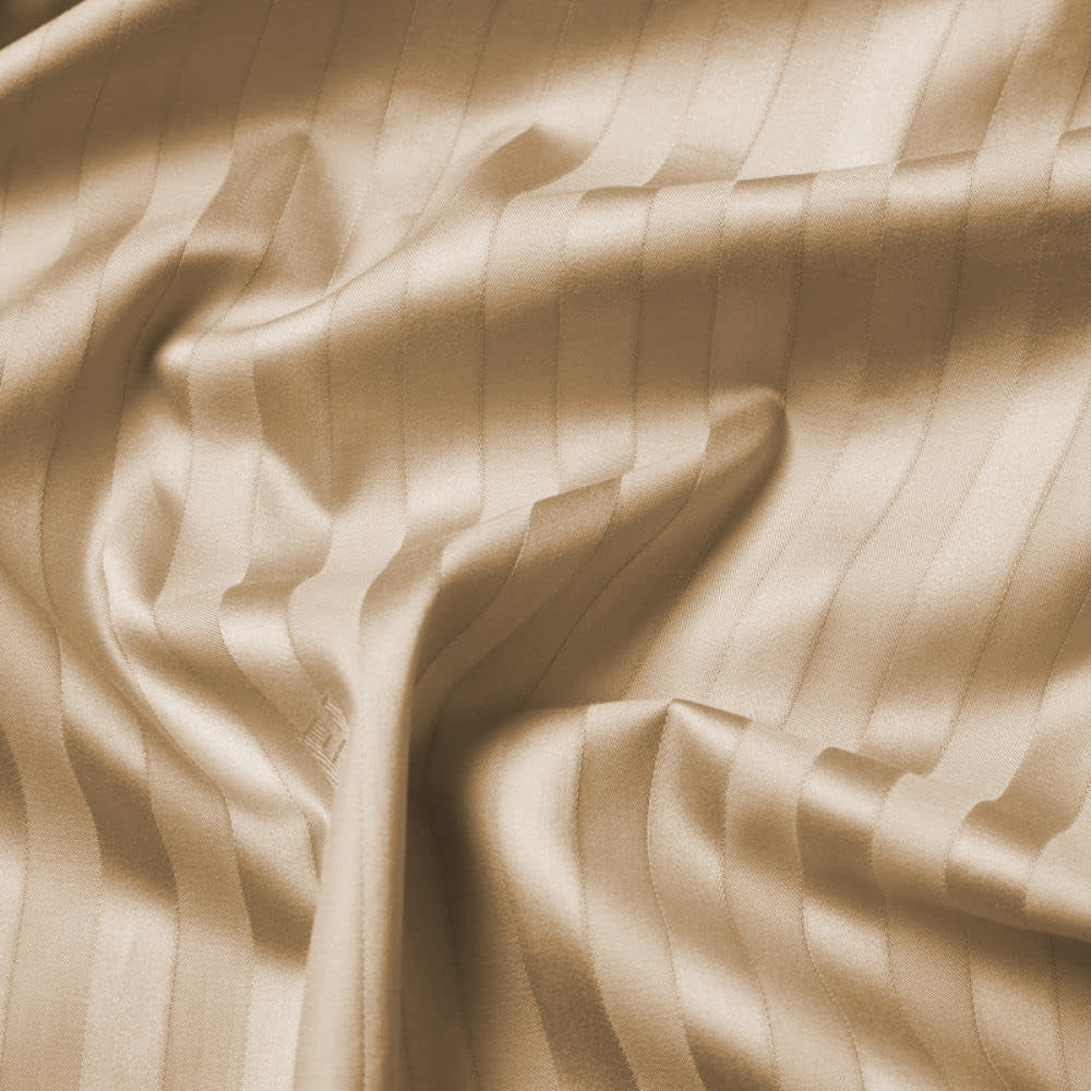 6-Piece | Champagne Satin Stripe | 400TC