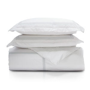 Desire | Percale Embroidered Duvet Cover Set