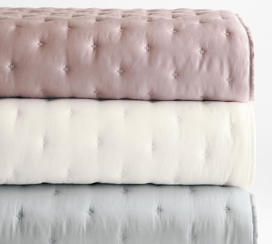 Tencel | Grey Floral Reversible Bedspread