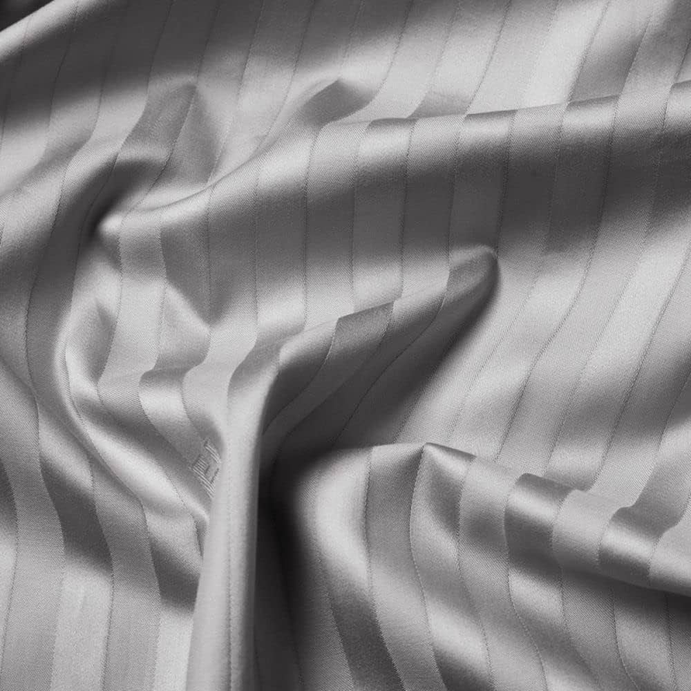 7-Piece | Silver Satin Stripe | 400TC
