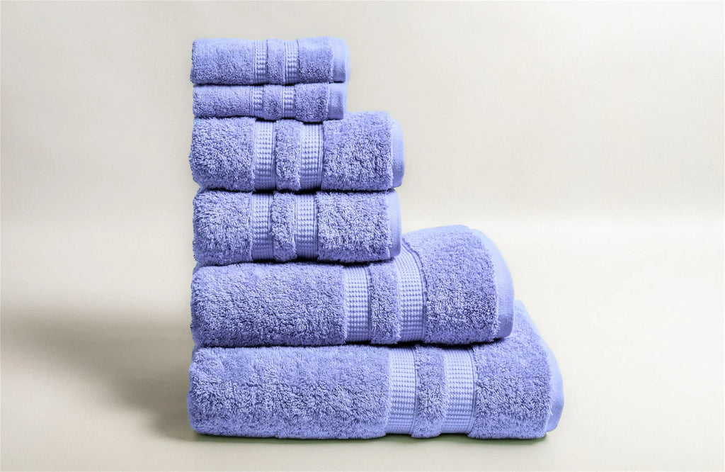 6-Piece | Purplish Blue Towel Set | 650GSM