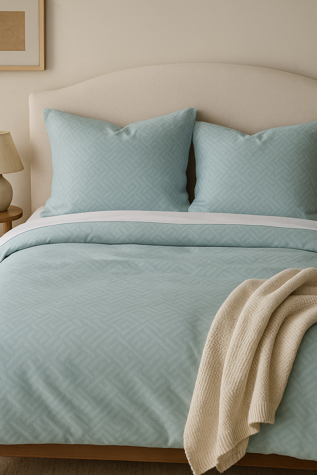 Duvet Cover Set | Mint Reversible Tencel | 300GSM