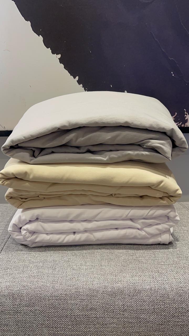 Duvet Cover Set | Beige Seersucker | 300GSM