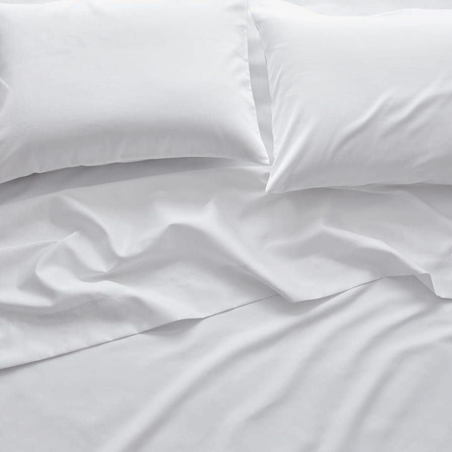 Flat Sheet Set | White Seersucker | 300GSM