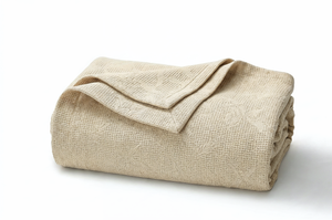 Balance | Jacquard Beige Coverlet