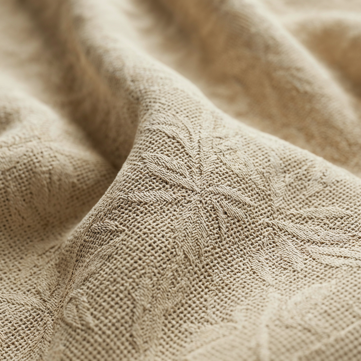 Balance | Jacquard Beige Coverlet