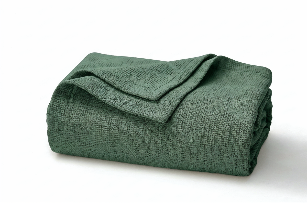 Balance | Jacquard Mint Coverlet