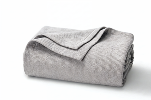 Balance | Jacquard Silver Coverlet