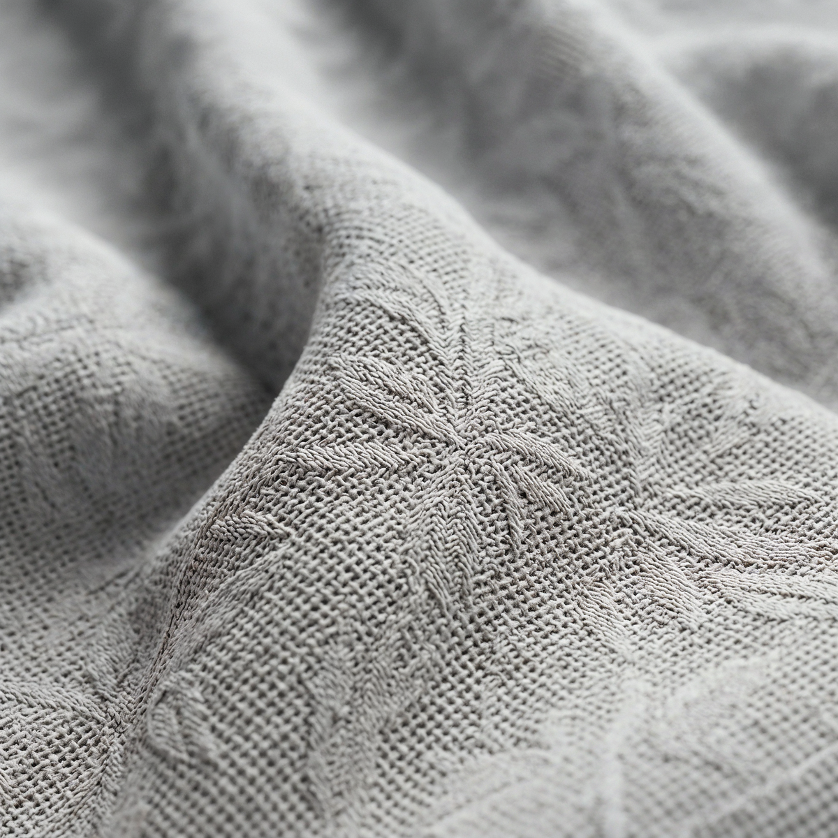 Balance | Jacquard Silver Coverlet