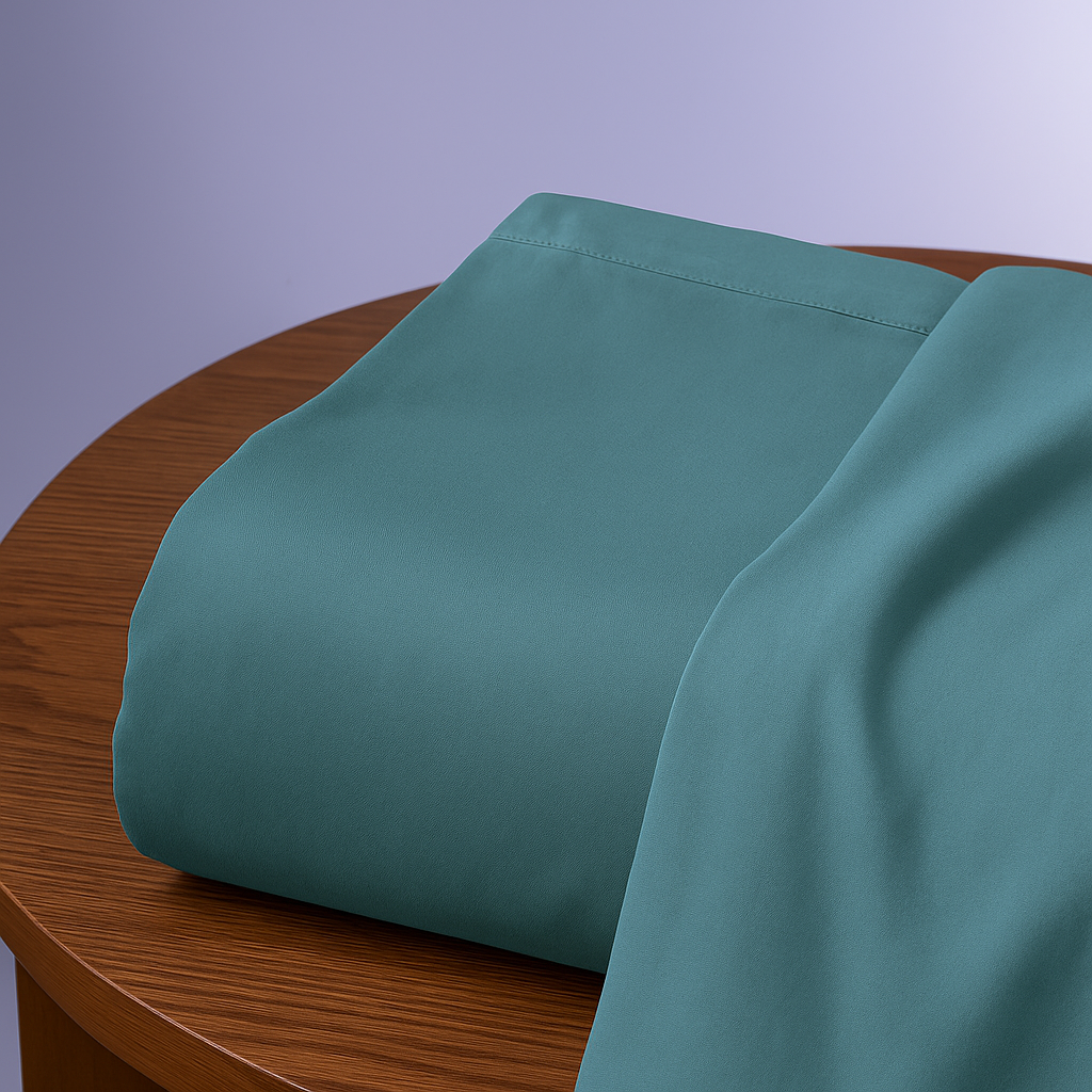 Duvet Cover Set | Teal Seersucker | 300GSM