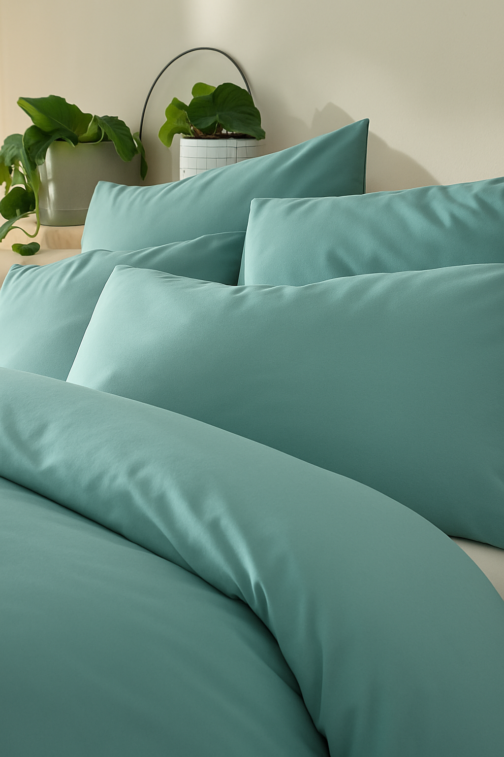 Duvet Cover Set | Teal Seersucker | 300GSM