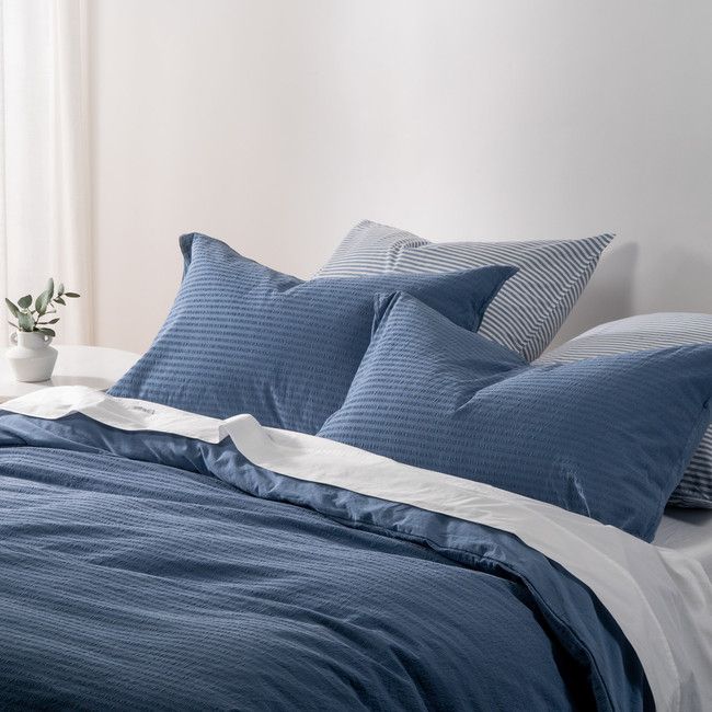 6-Piece | Blue Embossed | 300GSM