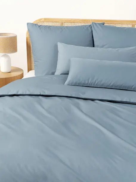 Duvet Cover Set | Blue Seersucker | 300GSM