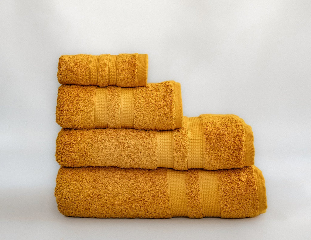 4-Piece | Mustard Towel Set | 650GSM