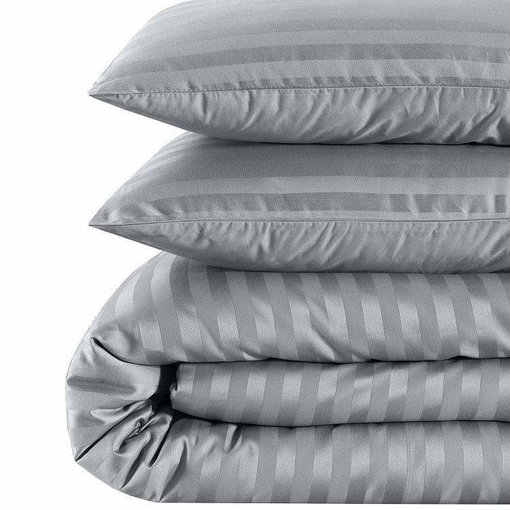7-Piece | Silver Satin Stripe | 400TC