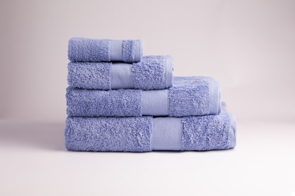 4-Piece | Purplish Blue Towel Set | 650GSM