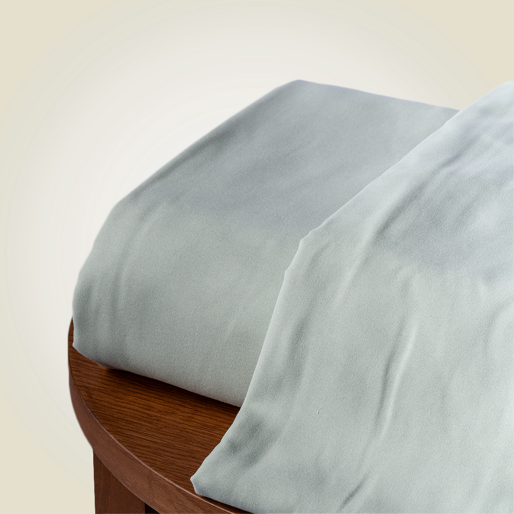 Duvet Cover Set | Mint Seersucker | 300GSM