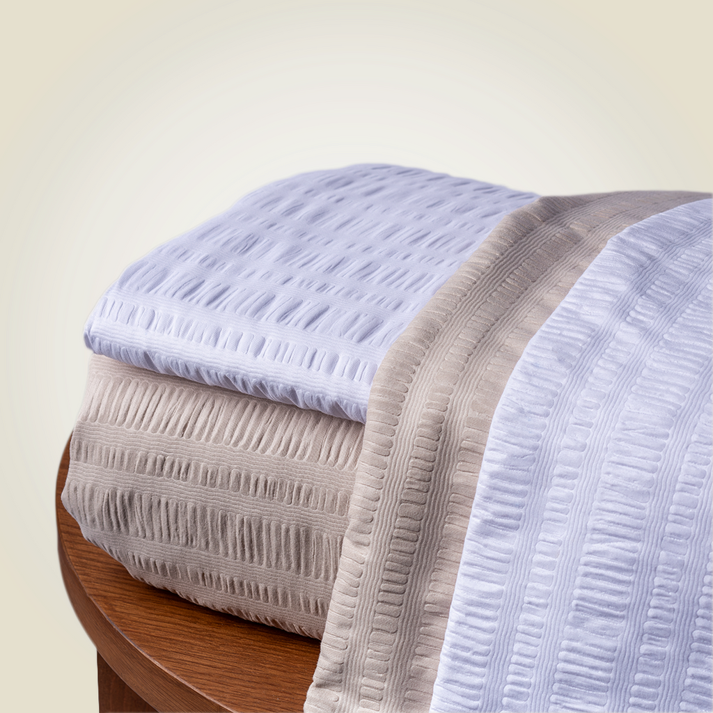 6-Piece | Beige Embossed | 300GSM
