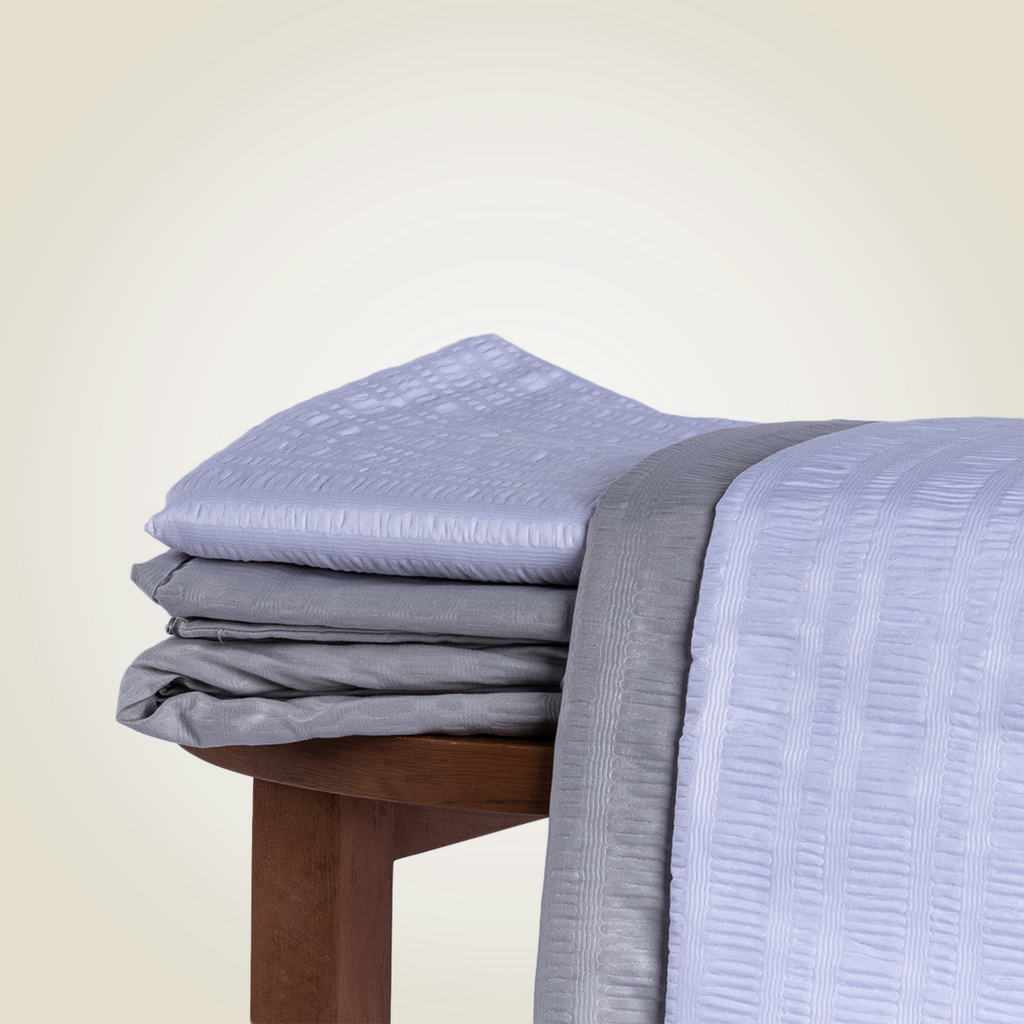 6-Piece | Grey Embossed | 300GSM