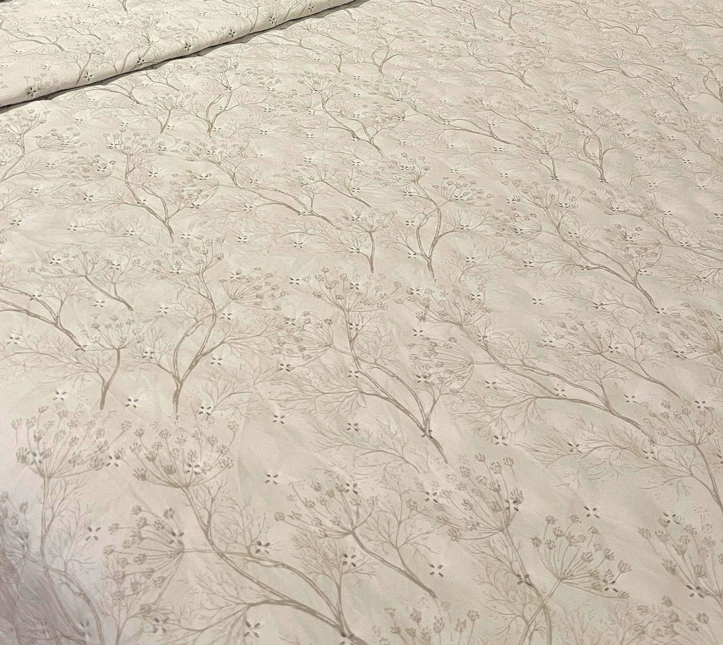 Tencel | Grey Floral Reversible Bedspread
