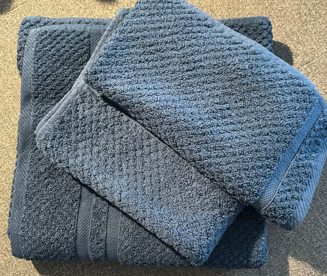 3-Piece | Dark Blue Signature Towel | 850GSM