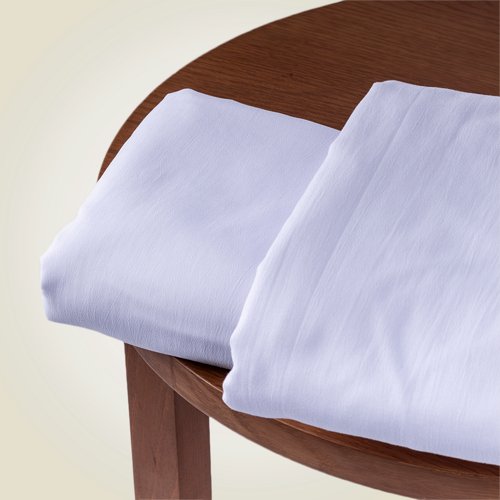 Fitted Sheet Set | White Seersucker | 300GSM
