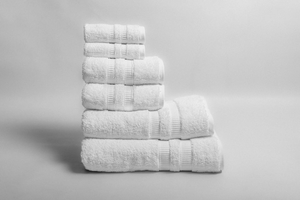 6-Piece | White Towel Set | 650GSM